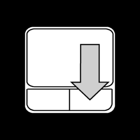 right mouse button: click / touchpad: right mouse button